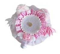 MALSSE Espositore per badge in pizzo con campanelle, fatto a mano, organizer per spille e gioielli, per gli appassionati di artigianato, Misura unica, come descritto