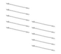 MALSSE Estensore versatile per catena da 5 cm, versatile, in acciaio inox, per accessori fatti a mano, estensore per collane, zipper with letterin, come descritto, come descritto
