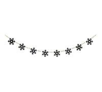 MALSSE Festone in feltro facile da appendere per finestre e ornamenti per accoglienti raduni decorazioni natalizie per camini