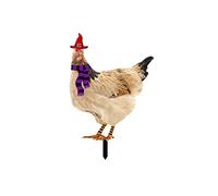 MALSSE Gallina pulcino spina di terra cartello esterno decorazione cortile giardino paletti acrilico animale pollo inserto Halloween pollo cortile arte acrilico accessorio design colorato