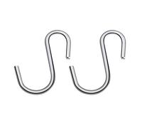 MALSSE Gancio multifunzionale a forma di S in ferro per appendere la carne per cucina bagno camera da letto ganci resistenti alla ruggine gancio per camera da letto