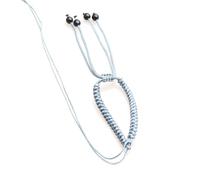 MALSSE Gioiello da polso con corda regolabile, realizzato a mano, geometrico, multifunzionale, adatto per ogni occasione da indossare tutti i giorni, Misura unica, come descritto