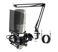 MALSSE Grande Diaframma Cardioide Microfono Scheda Audio Computer Per Chiaro Suono Capturing Studio Podcasting E Broadcasting Broadcast Microfono