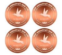 MALSSE La piastra di purificazione del bagno per uccelli in rame per tutte le stagioni migliora l'estetica del giardino mentre inibisce il disco di depurazione dell'acqua all'aperto delle alghe