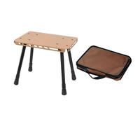 MALSSE Leghe di alluminio Pieghevole Piccola Sedia Piccolo Tavolo Per Campeggio Picnic Pratico 2 In 1 Tavolo Pieghevole Sgabello Outdoor Campeggio Outdoor Sedia Da Campeggio Scrivania