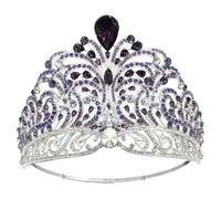 MALSSE Leghe fatte a mano Corone da sposa Palcoscenico di nozze Elegante Per Concorsi di Bellezza Cerimonie Nuziali Festa a Tema Corona