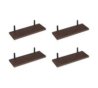 MALSSE Mensole decorative galleggianti a 4 strati vintage per montaggio a parete, organizer galleggianti per bagno, cucina, soggiorno, multiuso