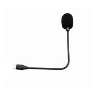 MALSSE Microfono a collo d'oca tipo C con chip IC integrato 2.2KΩ Impedenza riduzione del rumore Parabrezza Spong Sleeve Microfono da conferenza