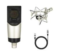 MALSSE Microfono professionale a condensatore da studio vocale a diaframma largo 48 V per computer gaming live streaming Home Studio microfono