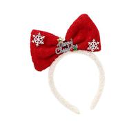 MALSSE Novità Archi Fascia Festa Principessa Costume Santa Cappelli Fiocchi di Neve Foto Puntelli Cosplay Santa Cerchio Capelli Accessori Per Le Donne