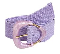 MALSSE Personalizzato Cento Con Cintura Novetly Donne Cintura Accessorio Per Jeans E Abiti Cintura In Paglia Fatta A Mano, Viola, Taglia unica