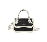 MALSSE Piccola borsa a tracolla con motivo trapuntato alla moda e borsa portatile per individui alla moda, Nero , One Size