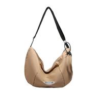 MALSSE Pratica borsa a tracolla in tela di grande capacità borsa a tracolla borsa a tracolla perfetta per gite casual borsa a tracolla, cachi, One Size