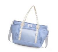 MALSSE Pratica borsa in nylon con tracolla regolabile borsa alla moda e pratica per uso quotidiano scuola pendolarismo shopping ufficio borsa a tracolla, Blu, One Size