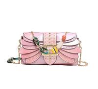 MALSSE Pratica borsa quadrata in PU con finitura testurizzata a tracolla a tracolla borsa a tracolla per uso quotidiano ed eventi sociali serate alla moda, B, One Size