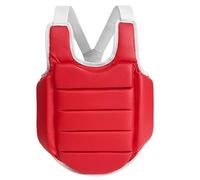 MALSSE Protezione regolabile per allenamento di karate, flessibile, resistente al sudore, in poliuretano, per allenamenti di sparring, karate, imbottitura toracica