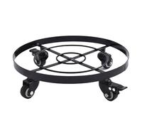 MALSSE Robusto carrello per vasi per piante per un facile movimento di grandi vasi e fioriere con freno, per uso interno ed esterno, grande fioriera