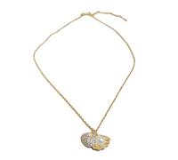 MALSSE Romance - Collana con ciondolo di perle d'acqua dolce fatta a mano, versatile, accessorio alla moda, idea regalo per uso quotidiano, feste, collana di perle alla moda