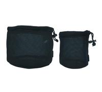 MALSSE Sacchetto di immagazzinaggio di pentole da campeggio all'aperto sacchetto di immagazzinaggio della maglia di nylon nero sacchi di cose da viaggio con coulisse picnic pentole sacchetto di