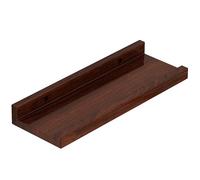 MALSSE Scaffale da bagno a parete in legno per libri e oggetti decorativi, organizer per cosmetici, libri e decorazioni
