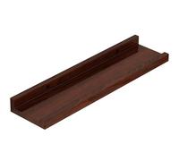 MALSSE Scaffale da bagno a parete in legno per libri e oggetti decorativi, organizer per cosmetici, libri e decorazioni