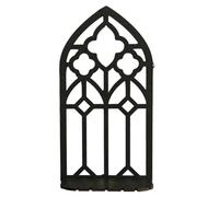MALSSE Scaffale galleggiante in legno scavato retrò telaio finestra vintage rack di stoccaggio montato a parete per cristalli porta piante decorazioni per la casa organizzatori da parete unici