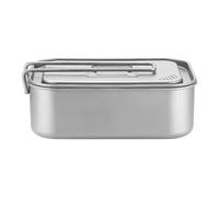 MALSSE Scatola Bentos rettangolare a prova di perdite, 800 ml, base antiscivolo, per picnic all'aperto, cibo Contaienr per campeggio, escursionismo, scatola da campeggio a prova di perdite