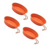 MALSSE Set di 4 piatti da portata in acciaio inox e ciotole per campeggio e sala da pranzo