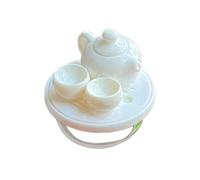 MALSSE Simulazione Bollitore Tea Set Anelli Regolabile Nuovo Adoramento Cinese Impilabile Accessorio Per Le Donne Abbigliamento Quotidiano Accessorio