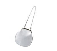 MALSSE Sofisticata borsa a tracolla da donna piccola con perline dettagli in pelle PU borsa da sera multi occasione accessorio versatile elegante borsa da sera, Argento, One Size
