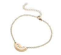 MALSSE Sofisticato Anguria Con Catena Regolabile Frutta Fascino Handchain Bracciale In Acciaio Inox Per Gli Amanti Della Moda Donna Accessori, Misura unica, come descritto