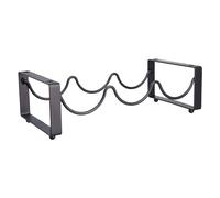 MALSSE Spazio Efficiente Porta Vino Impilabile Rack In Metallo Scaffale di Vino Del Metallo Della Collezione Casa Bottiglia Stand Per Cucina Rack Per Dispense