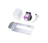 MALSSE Stampante per alimenti a getto d'inchiostro caricata USB portatile per personalizzare i disegni sulle torte della schiuma del biscotto Bevande della penna della stampa della stampante