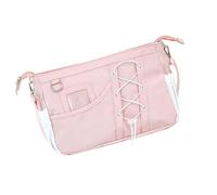 MALSSE Star Itabag - Borsa a tracolla con tracolla regolabile, elegante tracolla con coulisse, per scuola, viaggi e uso quotidiano, con coulisse, bella tracolla alla moda Itabag per esporre spille, A