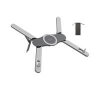 MALSSE Supporto per laptop in alluminio Portatile 6 Posizioni Regolabile Tablet Holder Leggero per Pad Phone Supporto in Alluminio