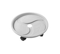 MALSSE Supporto per piante rotondo/quadrato con per interni ed esterni, grande fioriera a rotolamento, vassoio rotondo per giardinaggio interno