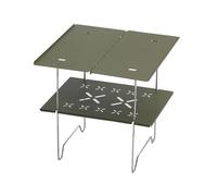 MALSSE Tavolo da campeggio pieghevole portatile con doppio strato e piano in alluminio leggero per picnic all'aperto tavolo da campeggio pieghevole scrivania da campeggio all'aperto