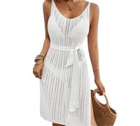 MALSSE Vestito da spiaggia da donna scava fuori costume da bagno prendisole copricostume da bagno spacco laterale Beachwears scava fuori senza maniche per le donne costume da bagno sp