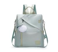 MALSSE Zaino da donna multiuso antifurto borsa a tracolla da donna impermeabile versatile zaino da viaggio comodo spallacci, Verde