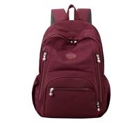 MALSSE Zaino da viaggio per studenti zaino scuola portatile grande capacità zaini casual resistenti all'acqua da viaggio portatile di grande capacità, Rosso