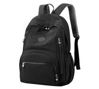 MALSSE Zaino da viaggio per studenti zaino scuola portatile grande capacità zaini casual resistenti all'acqua da viaggio portatile di grande capacità, Nero