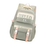 MALSSE Zaino per adolescenti alla moda con tessuto Oxford resistente all'acqua Shcool borsa zaino per studenti universitari per avventure quotidiane zaino da viaggio, grigio