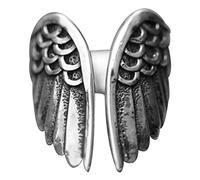 Malsyee - Anello a forma di d'angelo, stile bohémien, in argento, stile retrò, regolabile