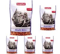 Malt Bits per gatti | perdite erlis con orzo pasta | Anti Capelli Ball bei gatti | senza zucchero zusatz| 150 (Confezione da 5)