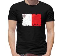 Malta Bandiera T-Shirt - Valletta - Europa - Paese - Viaggio - Bandiere - Gozo