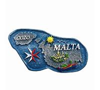 Malta Malta Magnete da frigorifero 3D Malta Decorazione per la casa e la cucina, Malta Frigorifero Magnete turistico souvenir regalo