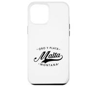 Malta Montana Oro Y Plata State Motto per uomo donna. Custodia per iPhone 12 Pro Max