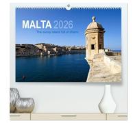 Malta. The sunny island full of charm. (High Quality Premium Wall Calendar 2026 DIN A2 landscape),CALVENDO 12 Month Wall Calendar: Some fantastic photographs of the islands Malta and Gozo.
