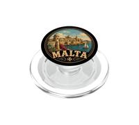 Malta Viaggio Vintage Isola Mediterraneo Design PopSockets PopGrip per MagSafe