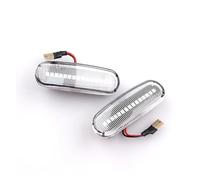 MALTAY Indicatori Di Direzione Dinamici Nello Specchietto 2 Pezzi Per Fiat, Per Panda 169, Per Grande, Per Punto, Per Inkl Per Linea Posizione Laterale LED Dinamica Lampada Ripetitrice(B)